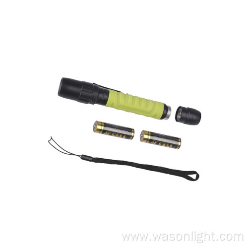 AA Battery Powered Slim Hand Torch Light Led